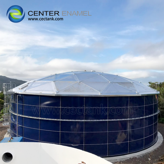 Διαφανής διάταξης αλουμινίου γεωδαιστική οροφή θόλου για δεξαμενές αποθήκευσης πετρελαίου 0